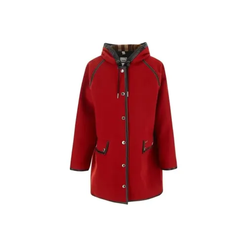 Burberry Женское красное пальто