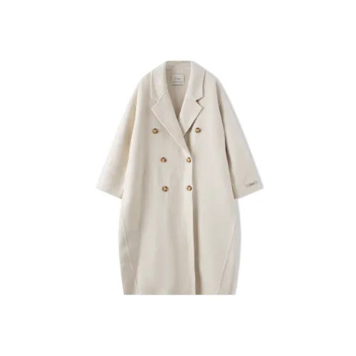 NORA.LOU Молочно-белое женское пальто