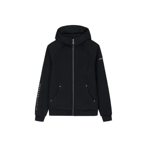 ANTA ZONGXUNXILIE Куртки Пальто Женское Базовое Черное