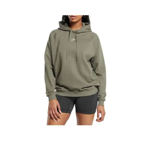 GYMSHARK Тренировки Толстовка Женская Основная Зеленая