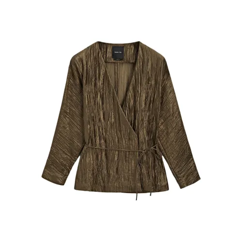 Massimo Dutti Куртки и Пальто Женские Бронза