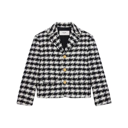 CELINE Куртки Пальто Женские Черный Белый