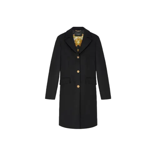 VERSACE Черное Женское Пальто