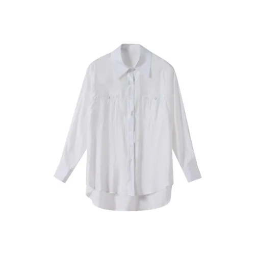 Huagaa Белые Женские Рубашки