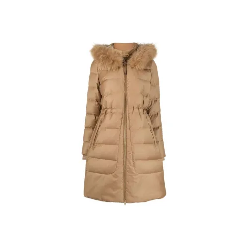 WOOLRICH Пуховик Женские Верблюжий Коричневый