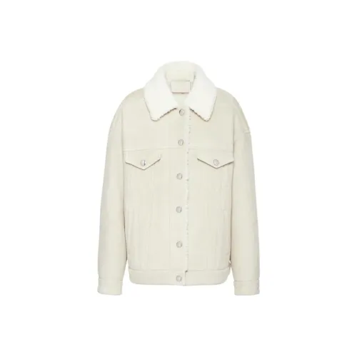 PRADA Куртки и Пальто Женские Бежевые