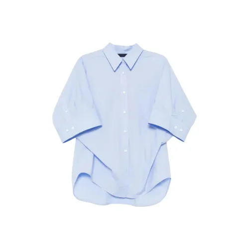 JUUN.J SS25 Рубашка Женская Оксфорд Синий