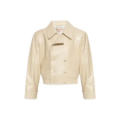 MARNI Куртки Пальто Женские Кремовый