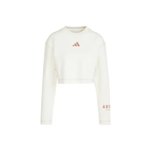 adidas clothing Экрю Женские Свитшоты