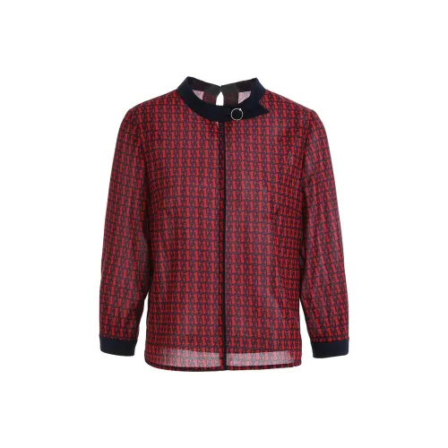 QIAOWANNI Рубашка Женская Clone Цепь Узор