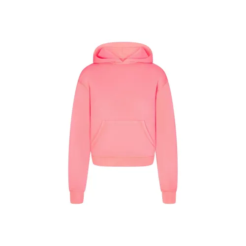 SKIMS Модал French Terry CLASSIC Hoodie Толстовка Женская Коралловый Коралловый