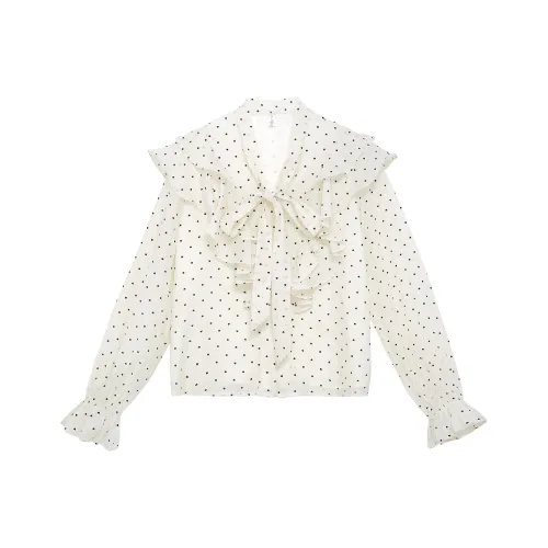 MISTVB Абрикос Женские Рубашки