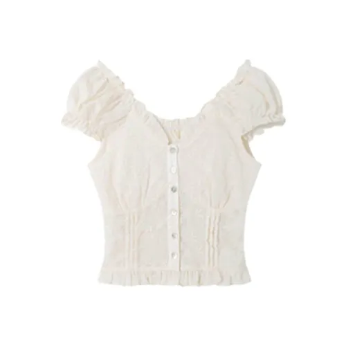 FLIM Шифон Рубашка Женская Белая