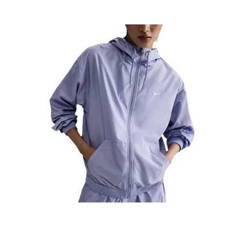nike Sportswear Куртка Женская Светло-фиолетовая Ледяной Белый