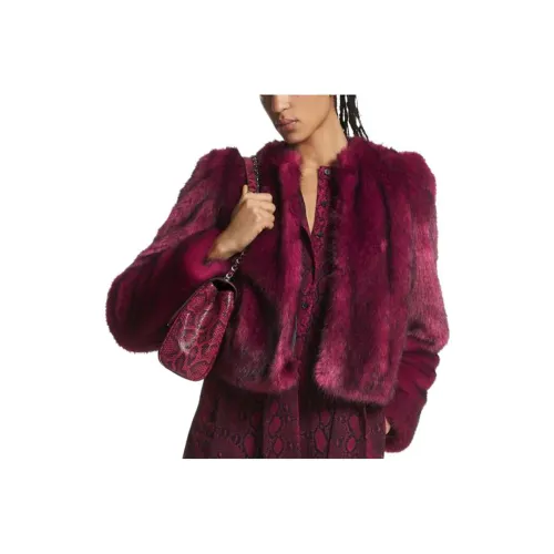 Michael Kors Темно-фиолетово-красные Женские Куртки