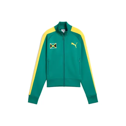 PUMA x JAMAICA T7 Always On TRACK SUIT Женская Куртка Женская Highland Зеленый