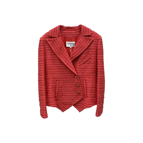 CHANEL 20P Куртки и пальто женские арбузно-розовый красный