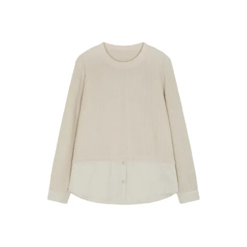 Mo Han Yi Mei Новогодний Свитшот Женский Экрю