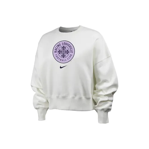 nike Гонки Louisville FC Феникс Флис Свитшот Женская Белая
