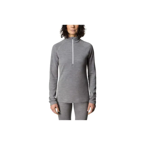 Houdini W'S Desoli Thermal Полузастежка Свитшот Женский Преппи Серый