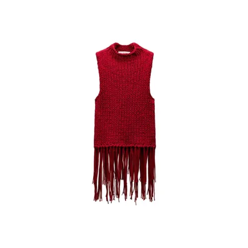 ZARA AO YES Collaboration Красный Женские Трикотаж