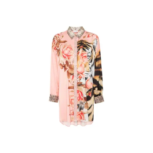 Blugirl Blumarine SS24 Рубашка Женская Кораллово-Розовая