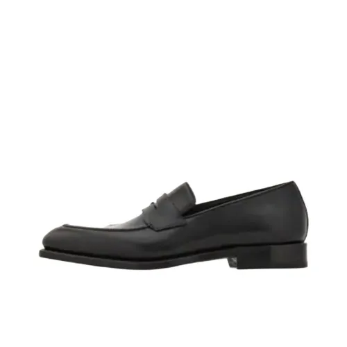 Ferragamo Tramezza Повседневные кожаные туфли с низким верхом, черные, мужские