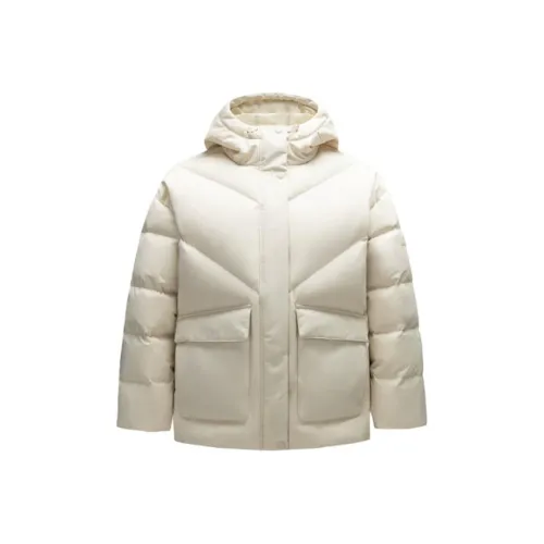 ANTA Variety Тренировки Коллекция Пуховик Женская Белая Чайный Коричневый