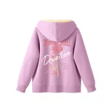 [Thickened и с флисовой подкладкой] Таро Фиолетовый (Большой Градиент Розовый Спина Логотип)