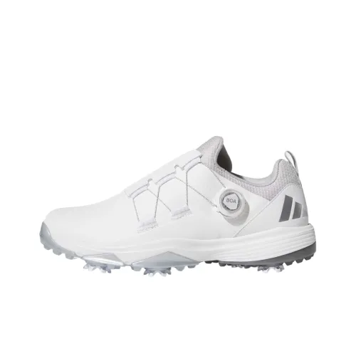 Adidas POWERFADE Амортизирующие шоки противоскользящие низкий топ обувь для гольфа мужской белый серый