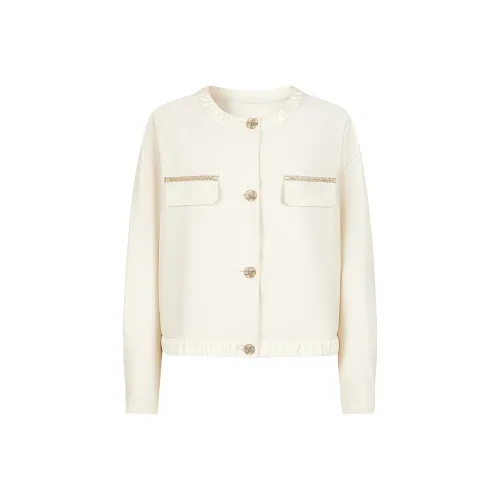 JZ. ANNAKRO Куртки Пальто Женские Бежевый