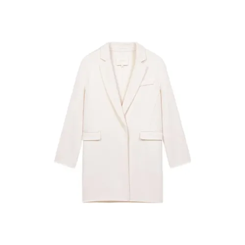 Maje Белое Женское Пальто