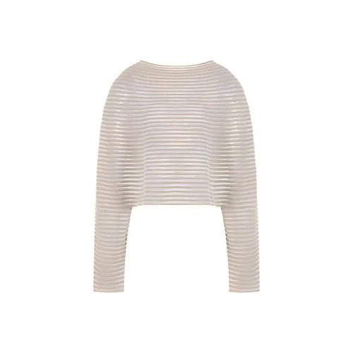 EMPORIO ARMANI SS24 Трикотаж Женский Бежевый