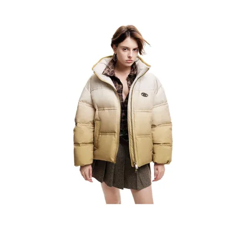 ONLY H9Z Fennel Коричневый Градиентный Принт Женские Пуховые куртки