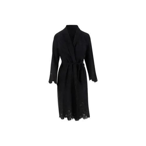 SALVATORE SANTORO Темно-синее женское пальто