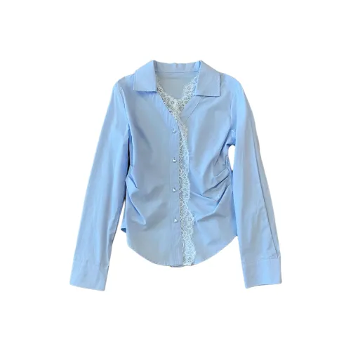OUBO Синие Женские Рубашки