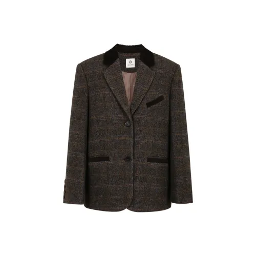 YESWOMEN Винтажный узор "елочка" Женские куртки