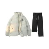 Комплект одежды (Абрикосовый топ + Черные штаны с флисовой подкладкой)