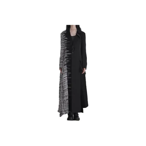 Yohji Yamamoto Черное Женское Пальто