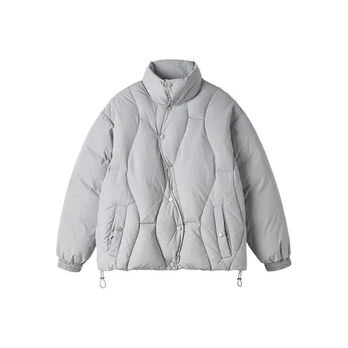 ZXZA Пуховик Женский Светло-Серый