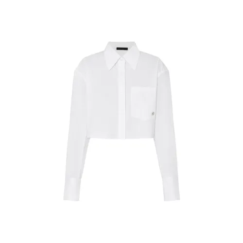 MO CO Отбеленный Белый Женские Рубашки