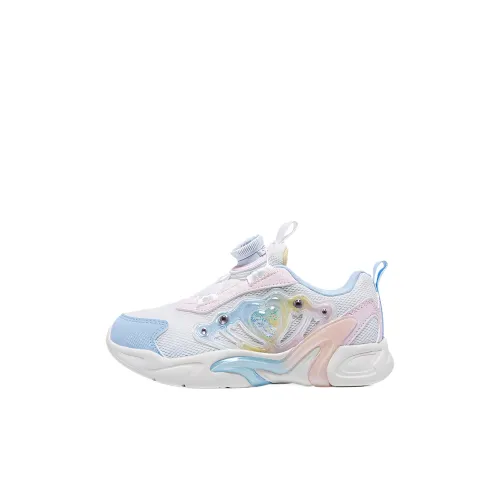 XTEP Устойчивый к истиранию Низкий Топ KIDS Lifestyle Shoes Парусный Белый Рябь Синий Для детей 3-7 лет