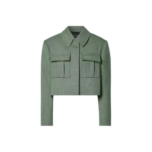 Stella McCartney Куртки и Пальто Женские Серый Зеленый