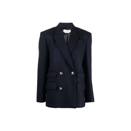 Alexander McQueen FW21 Бизнес-костюм Куртка Женская Синяя