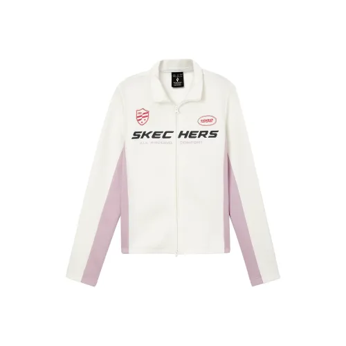 Skechers Куртка Женская Белая Фиолетовая