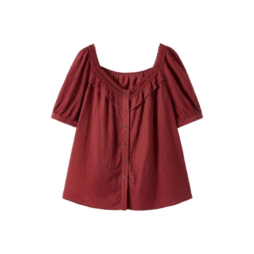 XIANGYING Красные Женские Рубашки