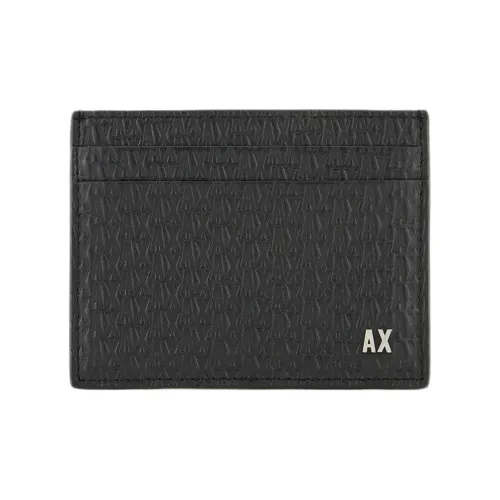 ARMANI EXCHANGEAE Коровья кожа Держатель для карт Мужской Черный
