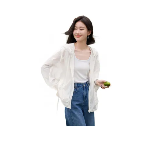 Mo Han Yi Mei Куртки Пальто Женское Белое
