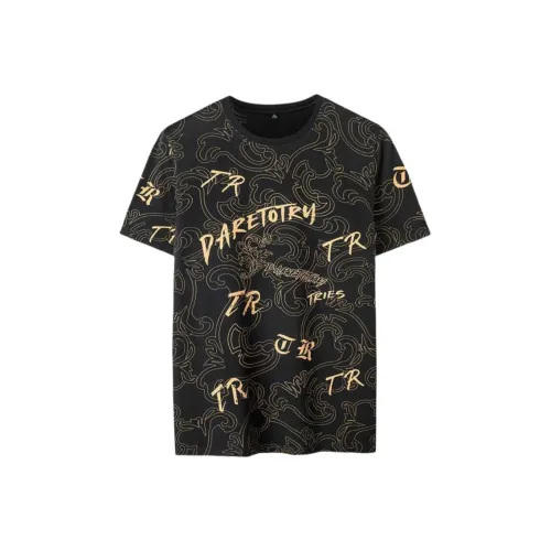 CAIZI Мужские черные T-рубашки