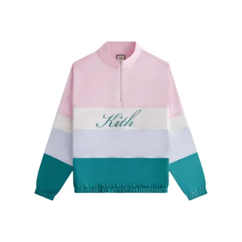 Kith Женская коллекция 2024 Summer Розово-белый Серо-зеленый Женские свитшоты